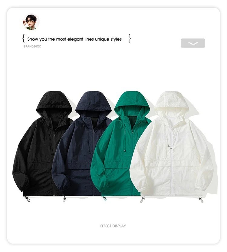 Design Windbreaker Jacket Emerald Green Outerwear - 2