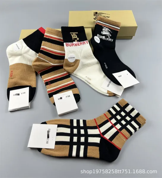Burberry Classic Check and Logo Socks Set Multicolor Socks - 9