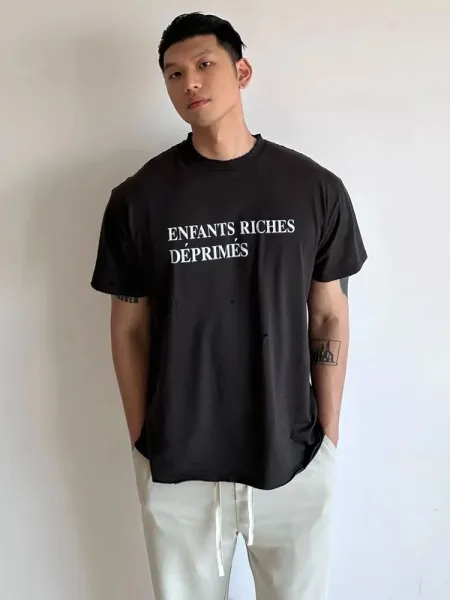 Enfants Riches Déprimés Logo Print Black T-Shirt - 15