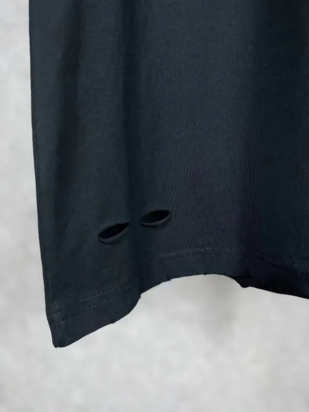 Balenciaga Lenciaga Distressed Oversized T-Shirt White - 9