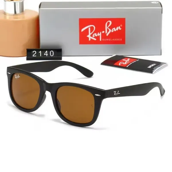 Ray-Ban Wayfarer Black Amber Lens Sunglasses - 1
