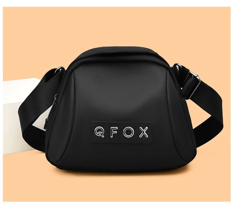 Design QFOX Mini Crossbody Bag Beige Crossbody Bags - 12