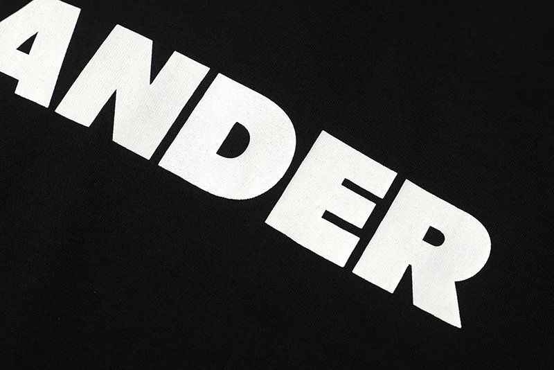 Jil Sander Logo Graphic Black T-Shirt - 8