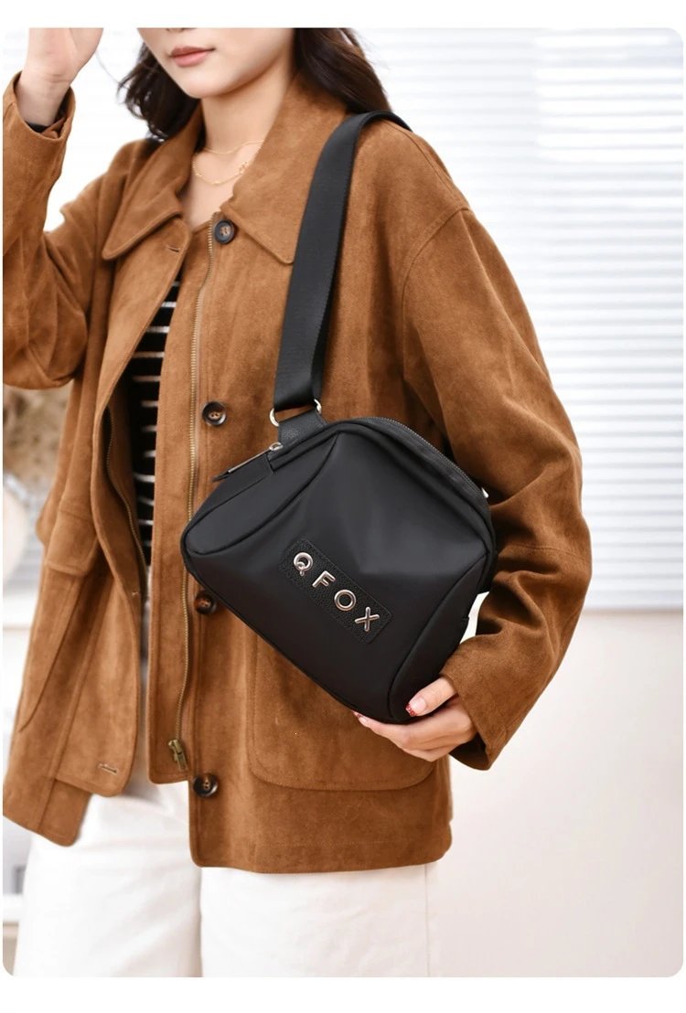 Design QFOX Mini Crossbody Bag Beige Crossbody Bags - 32