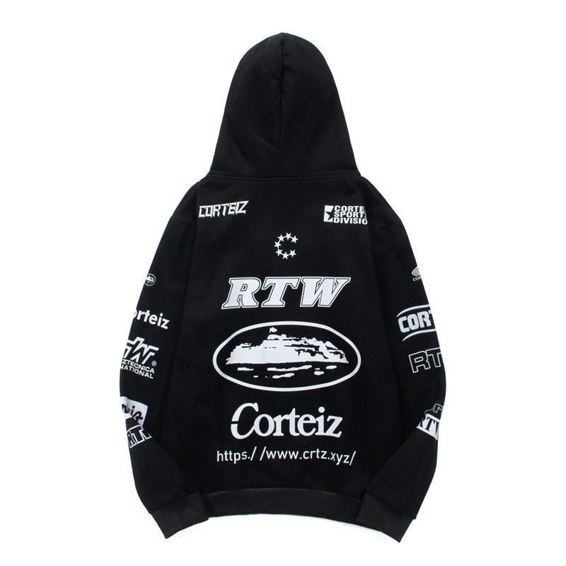 Design Embroidered Logo Black Hoodie - 22