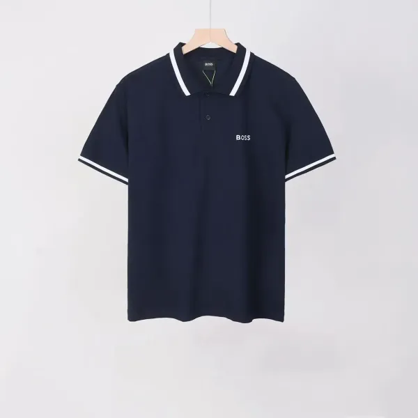 Hugo Boss Polo Navy with White Trim Polo Shirt - 1