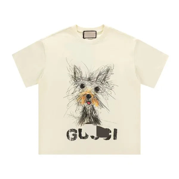 Gucci Watermelon Cat Print Cream T-Shirt - 10