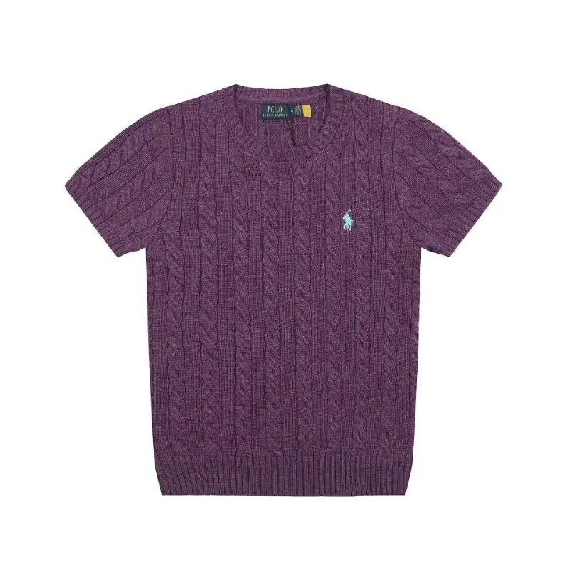Polo Ralph Lauren Cable Knit Polo Gray Sweater - 28