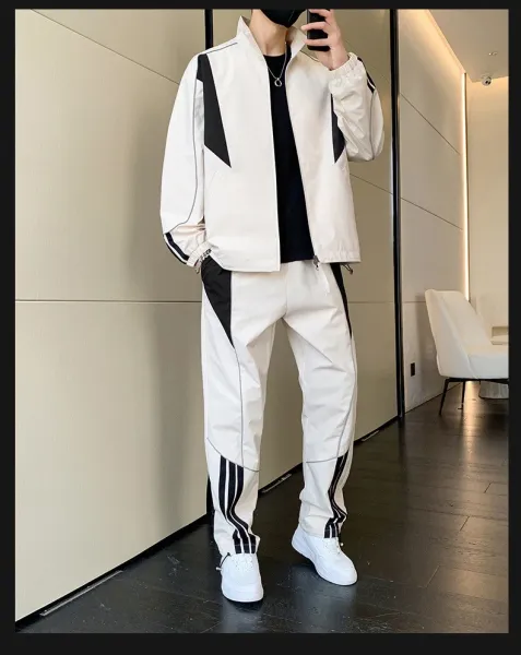 Nike Tracksuit Burgundy Black White - 12