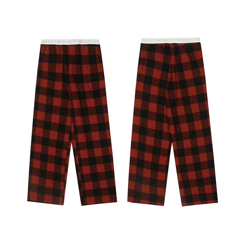 Hollister Buffalo Plaid Red Black Sleepwear Pants