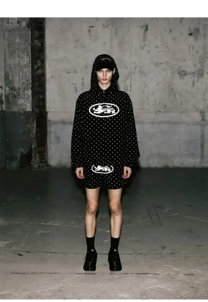 A Bathing Ape Polka Dot Logo Pants Black - 19