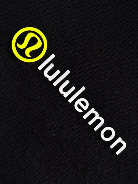 Lululemon Logo Tee Off-White and Black T-Shirt - 4