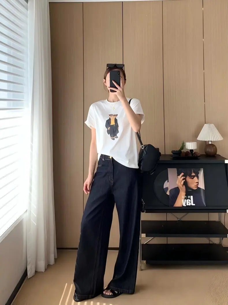 Design Bear Graphic Navy T-Shirt - 4