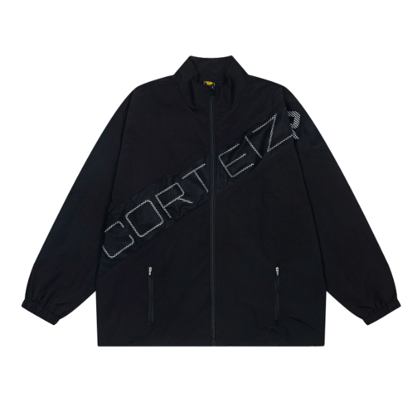 Corteiz Diagonal Logo Windbreaker Black Jacket Outerwear.windbreaker - 9