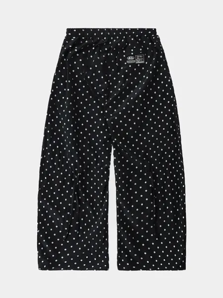 A Bathing Ape Polka Dot Logo Pants Black - 40