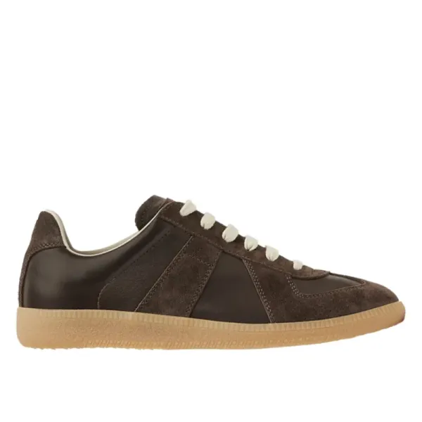 Maison Margiela Replica Sneakers Navy Blue Suede and Leather Sneakers - 9