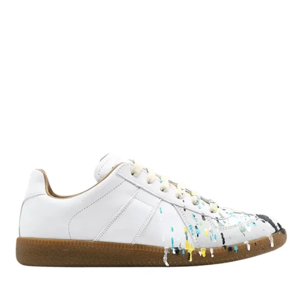 Maison Margiela Replica Sneakers Navy Blue Suede and Leather Sneakers - 14