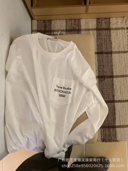 Acne Studios Stockholm 1996 Pocket Long-Sleeve T-Shirt Black - 10