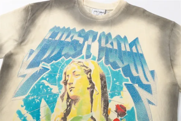 Design First Row Madonna Graphic Tie-Dye T-Shirt T-Shirts - 5