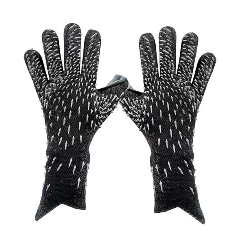 Spiked Texture Gloves Black
