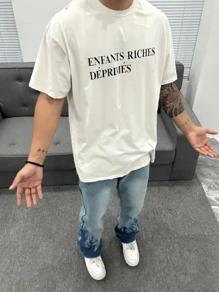 Enfants Riches Déprimés Logo Print Black T-Shirt - 10