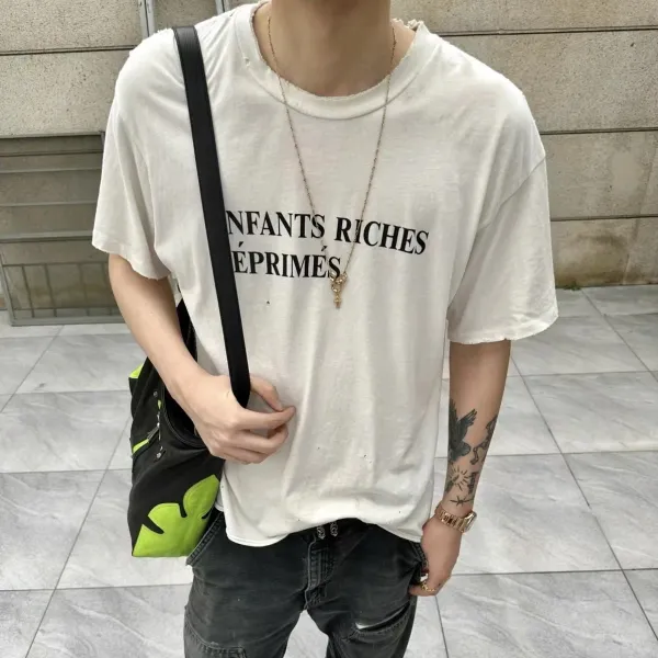 Enfants Riches Déprimés Logo Print Black T-Shirt - 19
