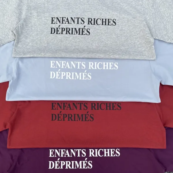 Enfants Riches Déprimés Logo Print Black T-Shirt - 29