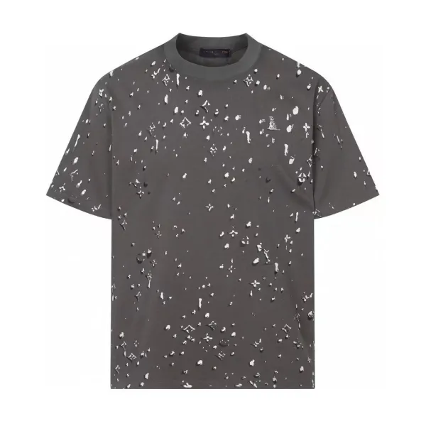 Louis Vuitton Monogram Splatter Print Black T-Shirt - 8