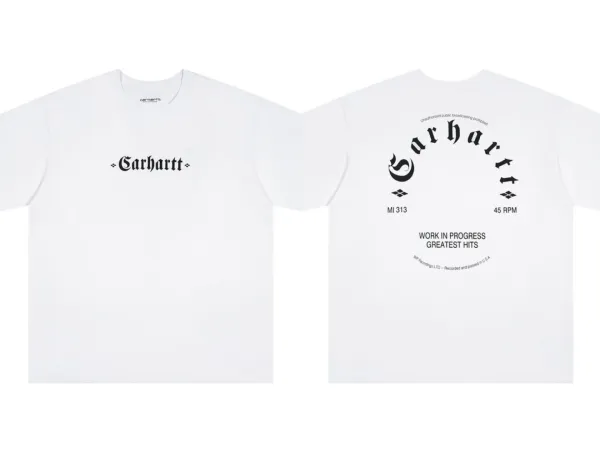 Carhartt Work In Progress Stargazer Institute T-Shirt White and Black - 47