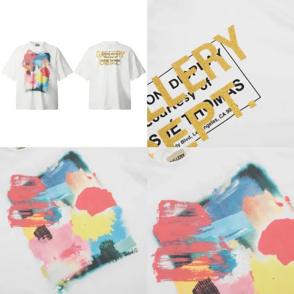 Gallery Dept Paint Splatter T-Shirt White - 16