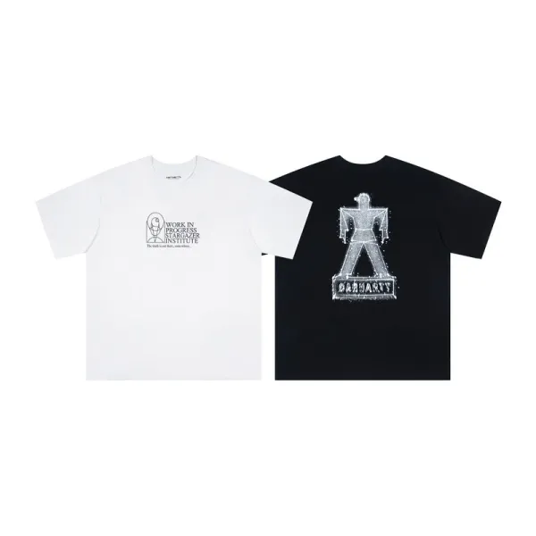 Carhartt Work In Progress Stargazer Institute T-Shirt White and Black - 1