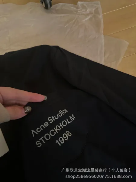 Acne Studios Stockholm 1996 Pocket Long-Sleeve T-Shirt Black - 21