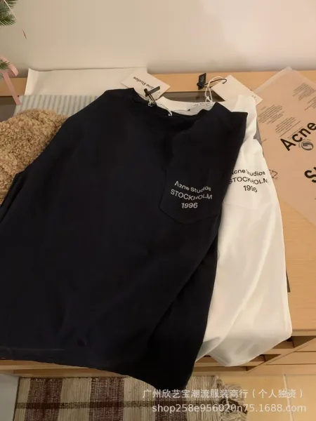 Acne Studios Stockholm 1996 Pocket Long-Sleeve T-Shirt Black - 17