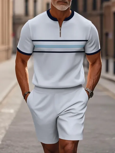 Design Colorblock Half-Zip Performance Set Navy - 9