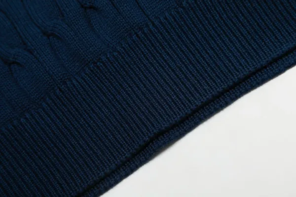 Polo Ralph Lauren Cable Knit Short Sleeve Sweater Purple - 15