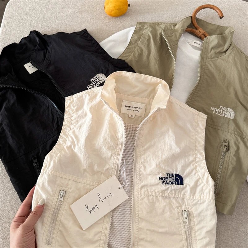 The North Face Lightweight Zip-Up Vest Olive Green Outerwear.vest - 4