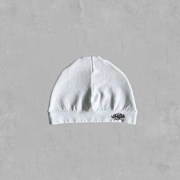 Design Smiling Face Beanie White Hat - 7