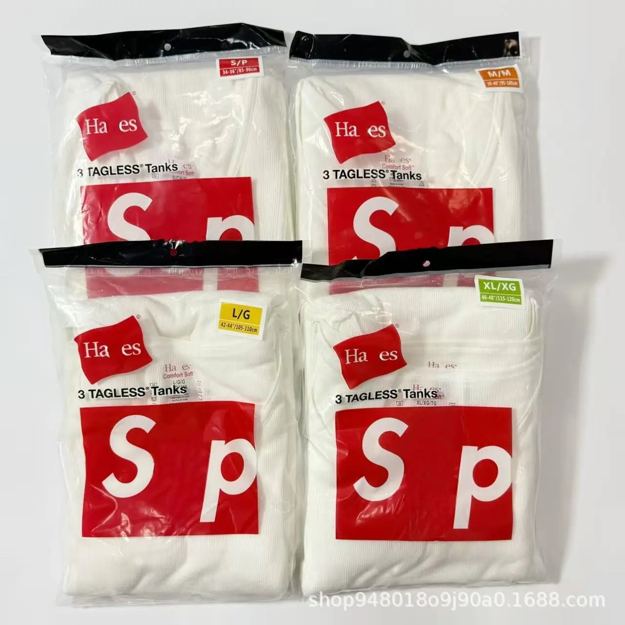 Supreme x Hanes Tagless Box Logo Black Vest Top - 5