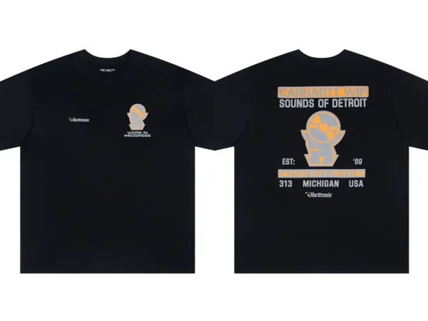 Carhartt Work In Progress Stargazer Institute T-Shirt White and Black - 53