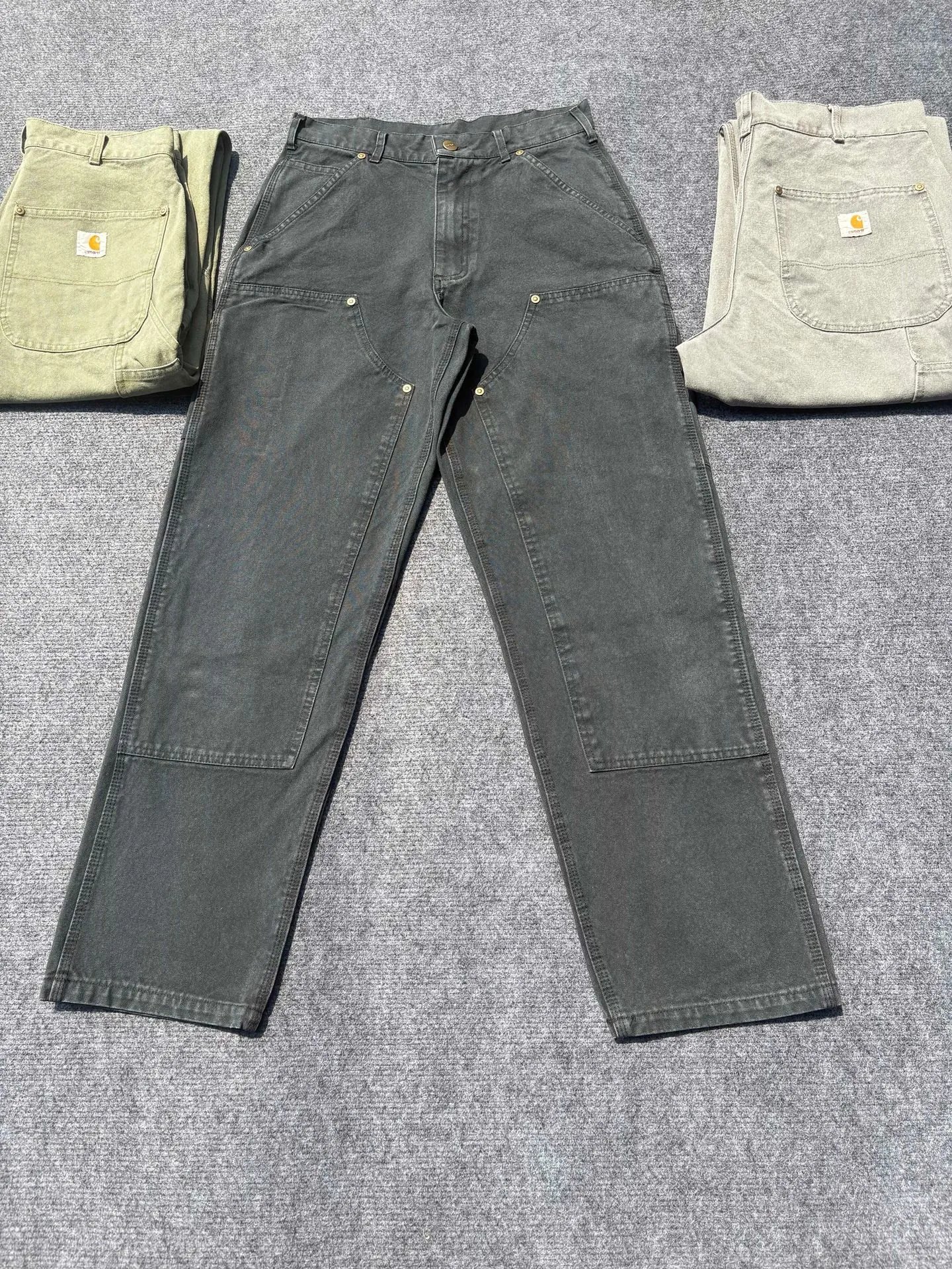 Carhartt Double Knee Work Pants Charcoal Gray Pants