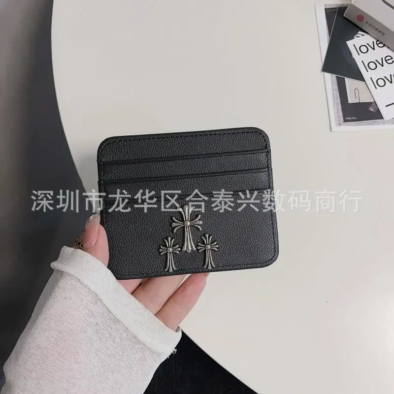 Chrome Hearts Triple Cross Card Holder Black - 6