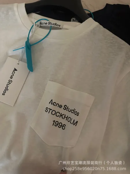 Acne Studios Stockholm 1996 Pocket Long-Sleeve T-Shirt Black - 24