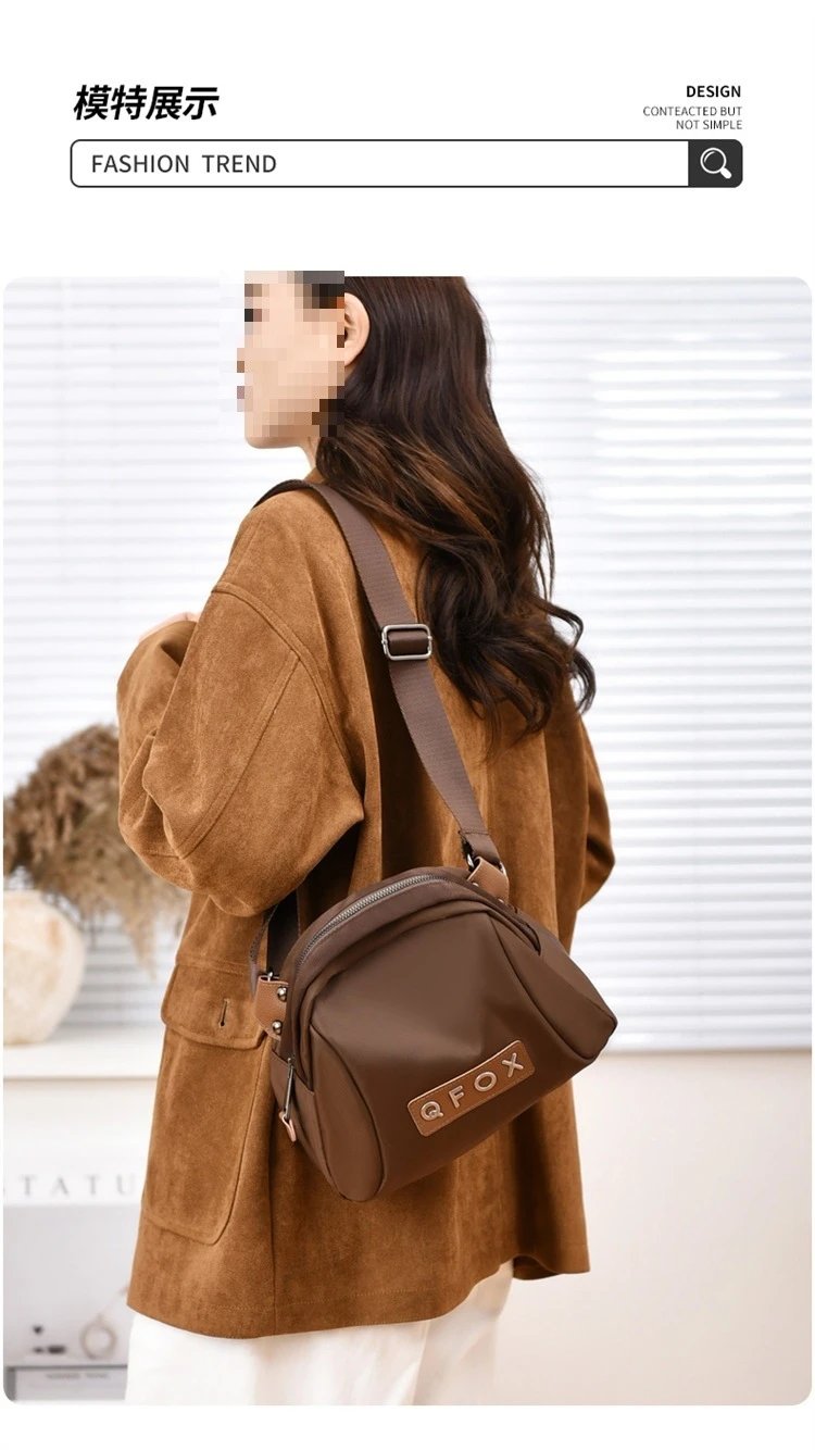 Design QFOX Mini Crossbody Bag Beige Crossbody Bags - 28