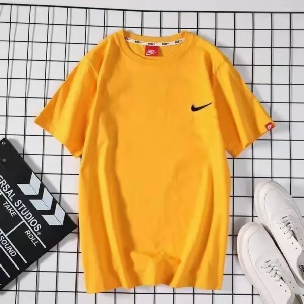 Nike Swoosh Logo T-Shirt Yellow T-Shirt - 14