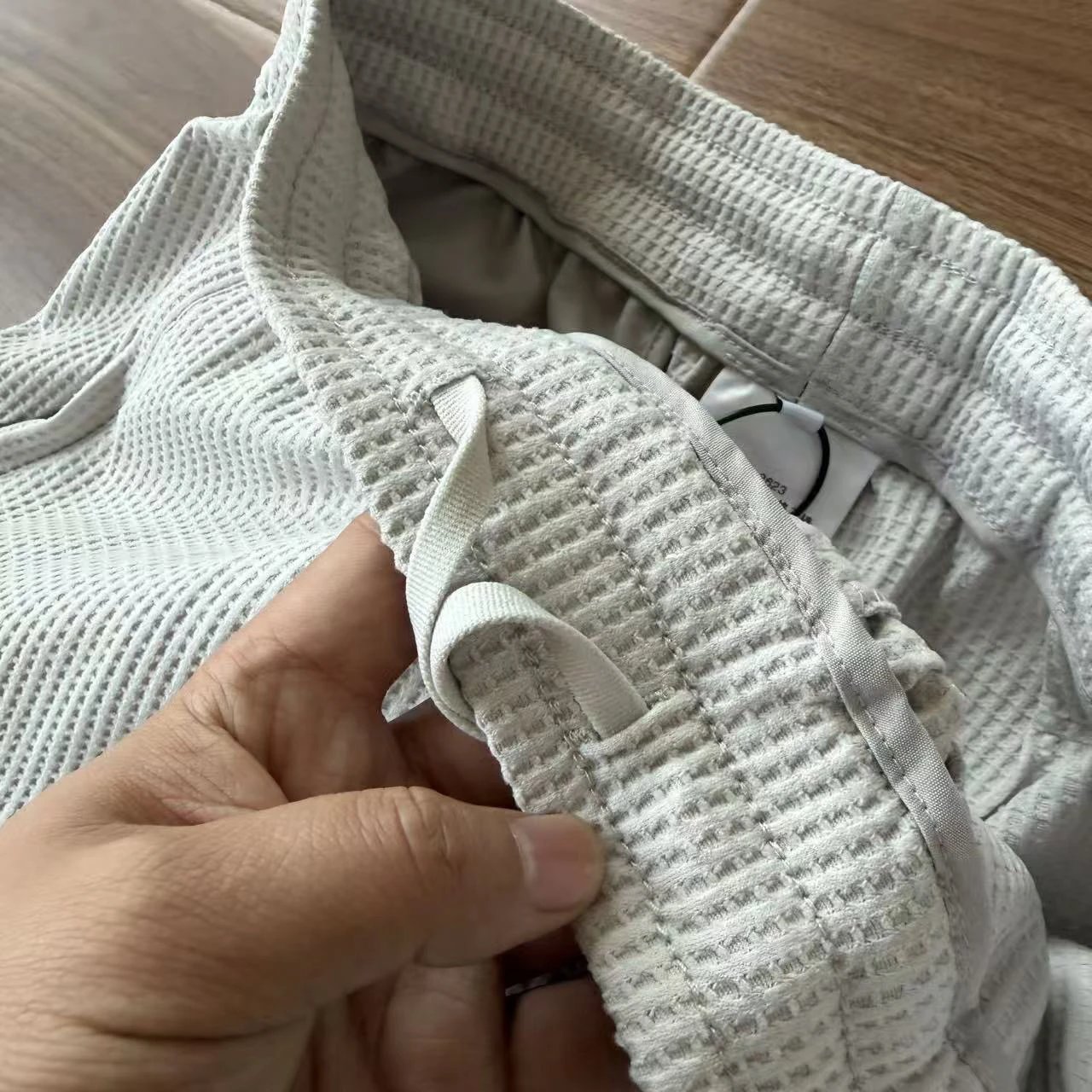Design Waffle Knit Long Sleeve Base Layer Gray - 12