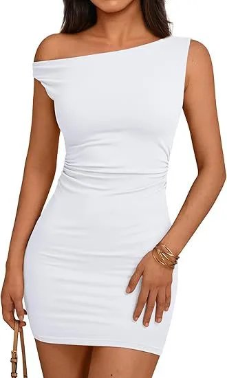 Design Off-Shoulder Ruched Mini Dress Navy - 10