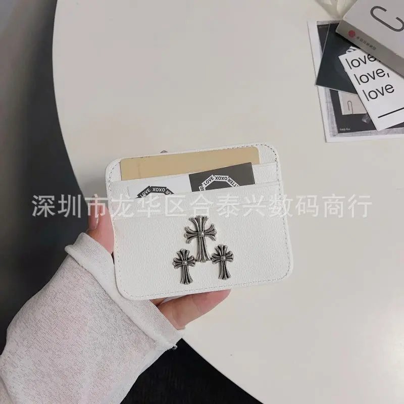 Chrome Hearts Triple Cross Card Holder Black - 5