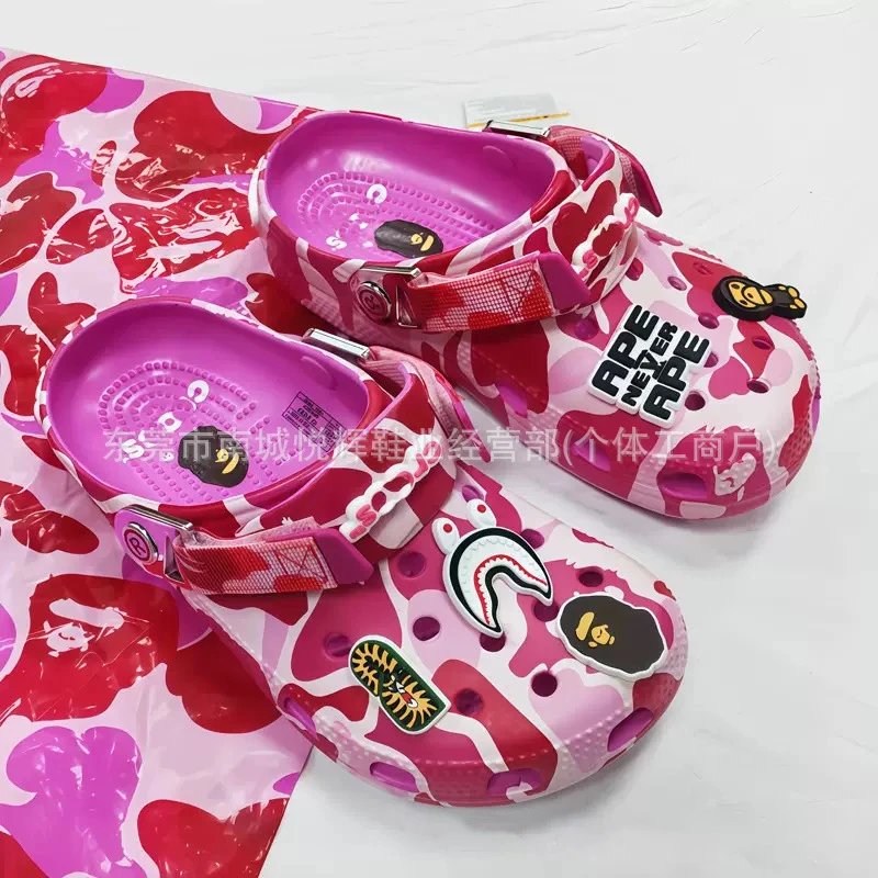 Crocs x A Bathing Ape Classic Clog Desert Camo Sandals - 4