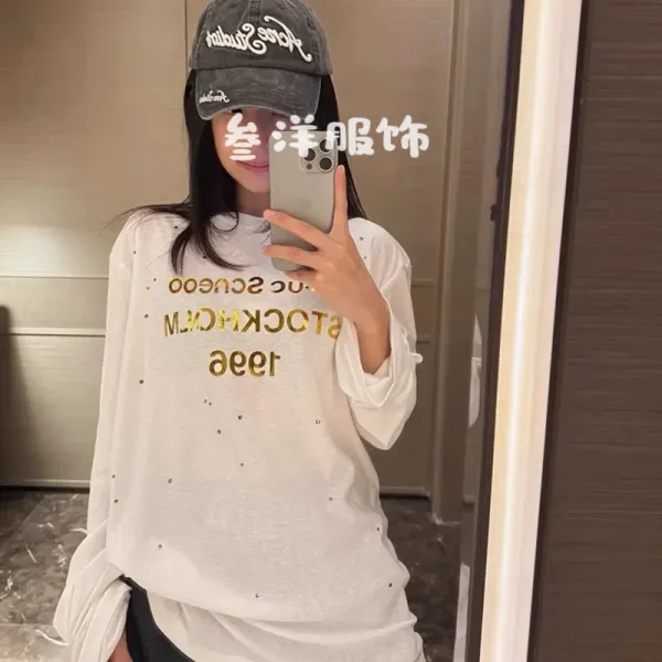 Acne Studios Stockholm 1996 Long Sleeve T-Shirt White - 23