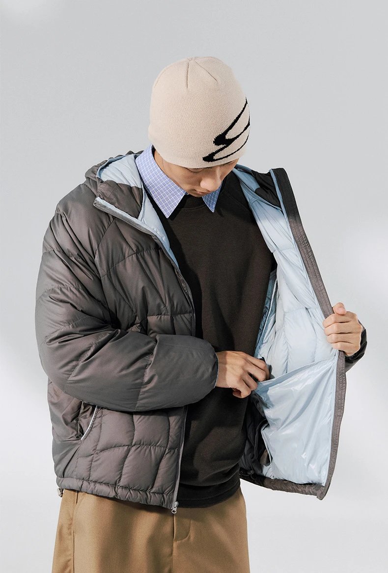 Design Quilted Hooded Puffer Jacket Black Down Jacket - 18